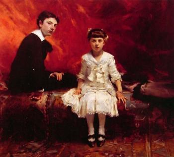 約翰 辛格 薩金特 Portrait of Edouard and Marie-Loise Pailleron 約翰 辛格 薩金特 Portrait of Edouard and Marie-Loise Pailleron
